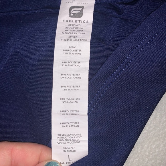 Fabletics Navy Tank Top - Picture 3 of 3